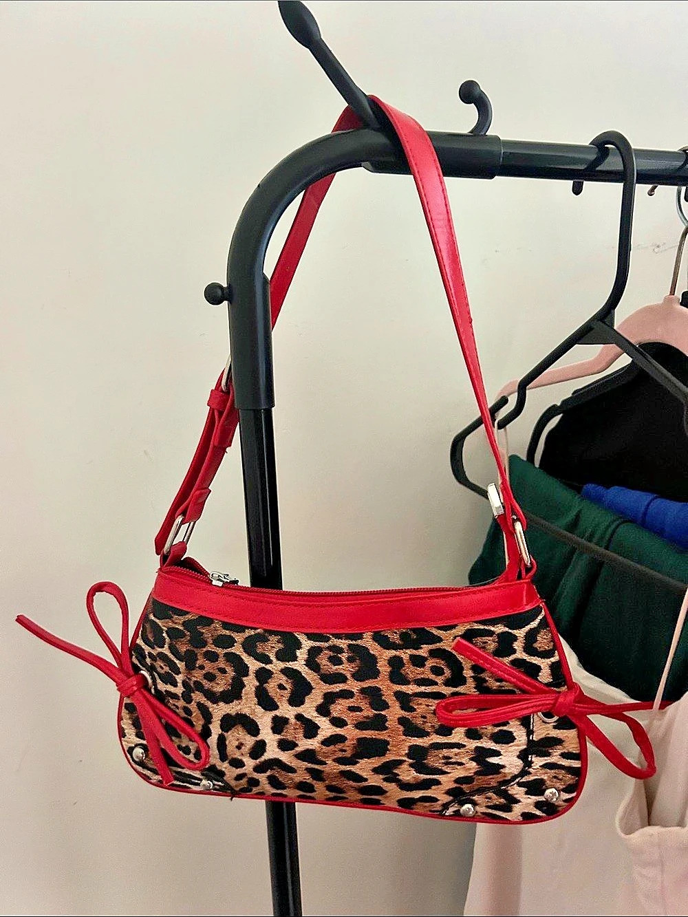 Leopard Print Shoulder Bag